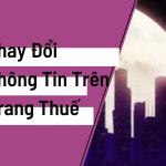 Hướng Dẫn Thay Đổi Thông Tin Trên Trang Thuế Điện Tử